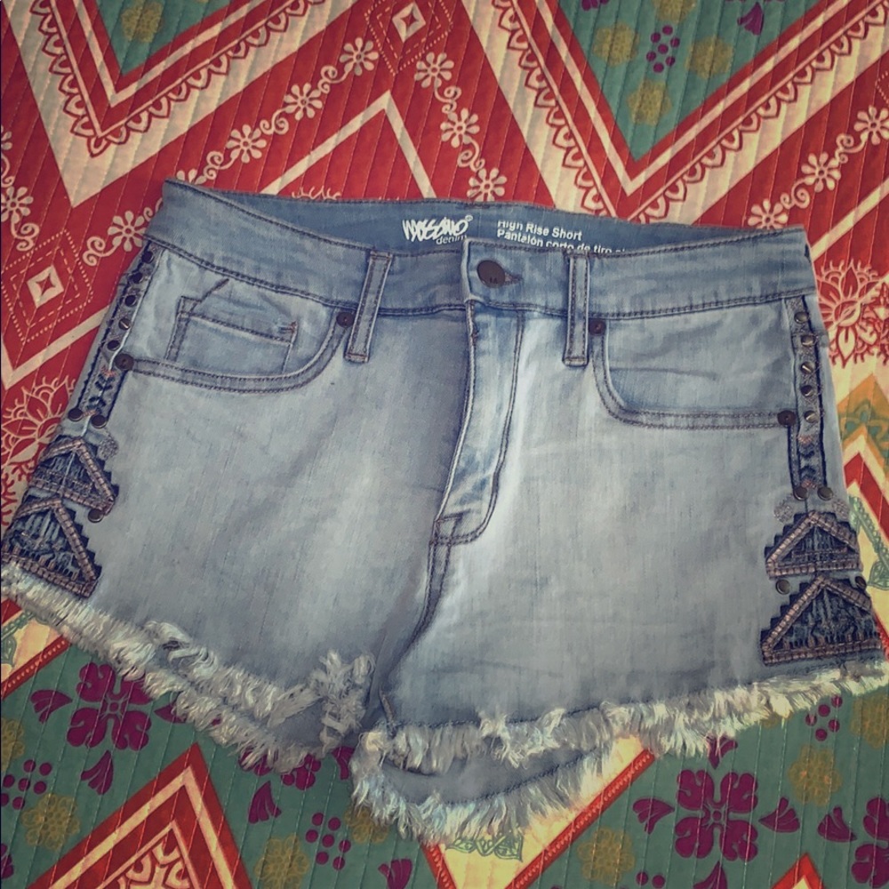 Cute Target brand high waisted jean shorts Tribal